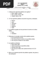 Examen Diagnostico 5° Matematica