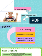 Pedoman Pemberian Makan Anak Bayi Dan Anak Balita