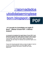 ➞A Jornada do Autodidata em Inglês Vale a Pena? 【Download E-book PDF + 8 Bônus Grátis!】