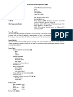 Prestressed Concrete Design Course Outline