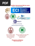 Programa Del Encuentro Cientifico Internacional 2020 de Verano ECI 2020v