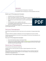 Zeroth Law of Thermodynamics Summary