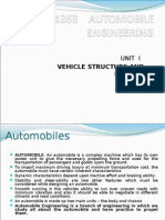 Vehicle Structure and Engines: Unit I