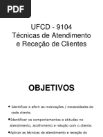 Técnicas de Atendimento e Receção de Clientes