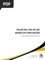 Tema 1 - Taller Del Uso de Los Signos de Puntuación