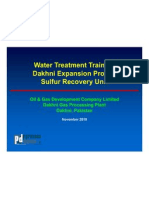 Water Treatment Training Dakhni Expansion Project P J Sulfur Recovery Unit