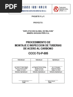 CCCC-TU-P-005 Procedimiento de Montaje de Tuberias de Acero Al Carbono-TK 68, T 69