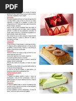 Postres y Dulces de Verano, Folleto