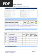 Project Status Report Template