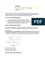 Cubic Meter Calculator