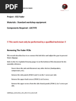 Service Directive - BEHRINGER X32 Fader PDF