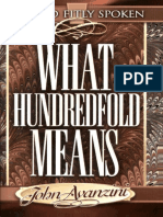 What Hundredfold Means John Avanzini PDF