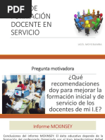 PPT PLAN DE FORMACIÓN DOCENTE EN SERVICIO