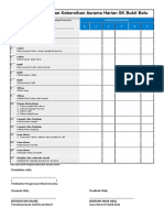 Borang Pemeriksaan Kebersihan Asrama Harian SK Bukit Batu