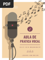 Aula de Técnica Vocal