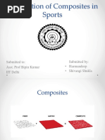 Application of Composites in Sports