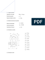 Mathcad - Dimensionamento de Olhal