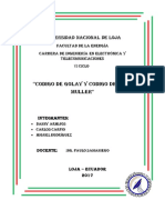 Codigos de Golay y Reed Muller