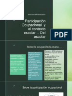 Particiación Ocupacional