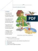 Ficha de Revisões Português 3º Ano