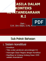 Pancasila Dalam Konteks Ketatanegaraan RI - SISTEM kONSTITUSI