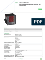 FICHA TÉCNICA MEDIDOR DM6000 Series - METSEDM6200