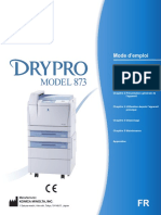 DRYPRO 873 Operation Manual - French - 0992BA01FR02