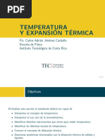 Temperatura y Expansión Térmica