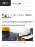 Los Peros A La Tesis de La Caída Del Puente de Chirajara