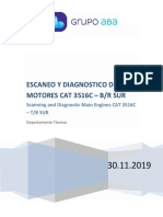 Escaneo y Diagnostico - Motores Cat 3516C - RM Sur - 30.11.2019