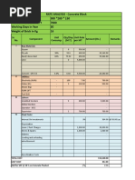 Rate Analysis Report - Concrete Block MachineAMEX (Version 1)