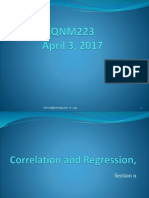 QNM223 Week 12 Correlation & Regression w2017