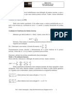 Álgebra Linear - Aula 6 - Matrizes Inversas