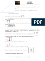 Álgebra Linear - Aula 7 - Cofatores