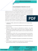 Proforma de Mantenimiento Preventivo de CCTV