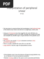 Interpretation of Peripheral Smear