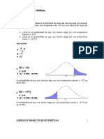 Ejercicios de Distribucion Normal PDF