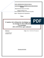 L'Analyse de La Démarche Stratégique Pour Le Choix de La Stratégie de Diversification