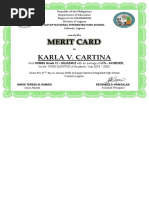 Merit Card Achievers