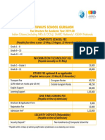 Fee Structure Gurgaon Indian Citizens