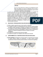 Secciones Geológicas