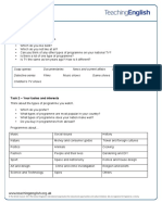 Reality TV Student Worksheet PDF