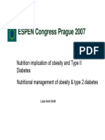 NUTRITIONAL MANAGEMENT OF OBESITY & TYPE 2 DIABETES Espen