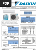 Daikin Specs FTK09NMVJU RK09NMVJU