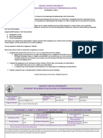 Gcu Student Teaching Evaluation of Performance Step Standard 1 Part I - Signed