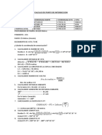 Calculo de Punto de Interseccion