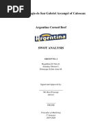 Swot Analysis Argentina Corned Beef