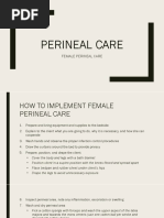 Perineal Care