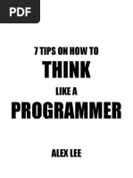 7 Tips How To Think Like A Programmer PDF