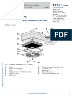 Filtru HEPA TROX Installation - Manual